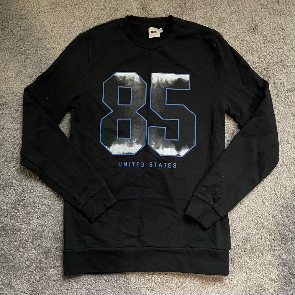 ASOS sweatshirt size Xs in black